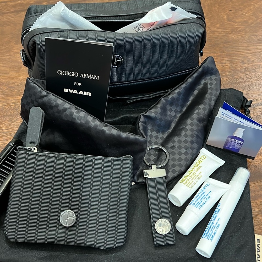 Giorgio Armani x Eva Air Business Amenity Kit. NEW
